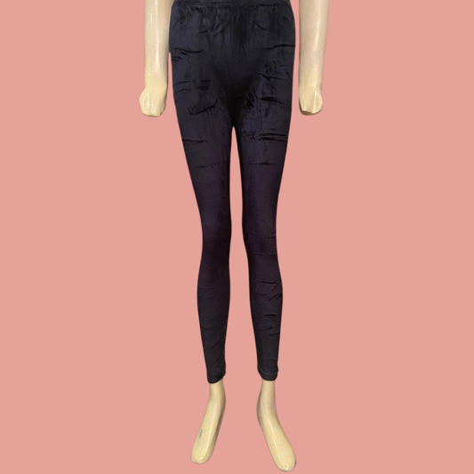 MarsX - Black Velvet Leggings