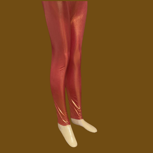 MarsX - Rose Gold Shiny Leggings