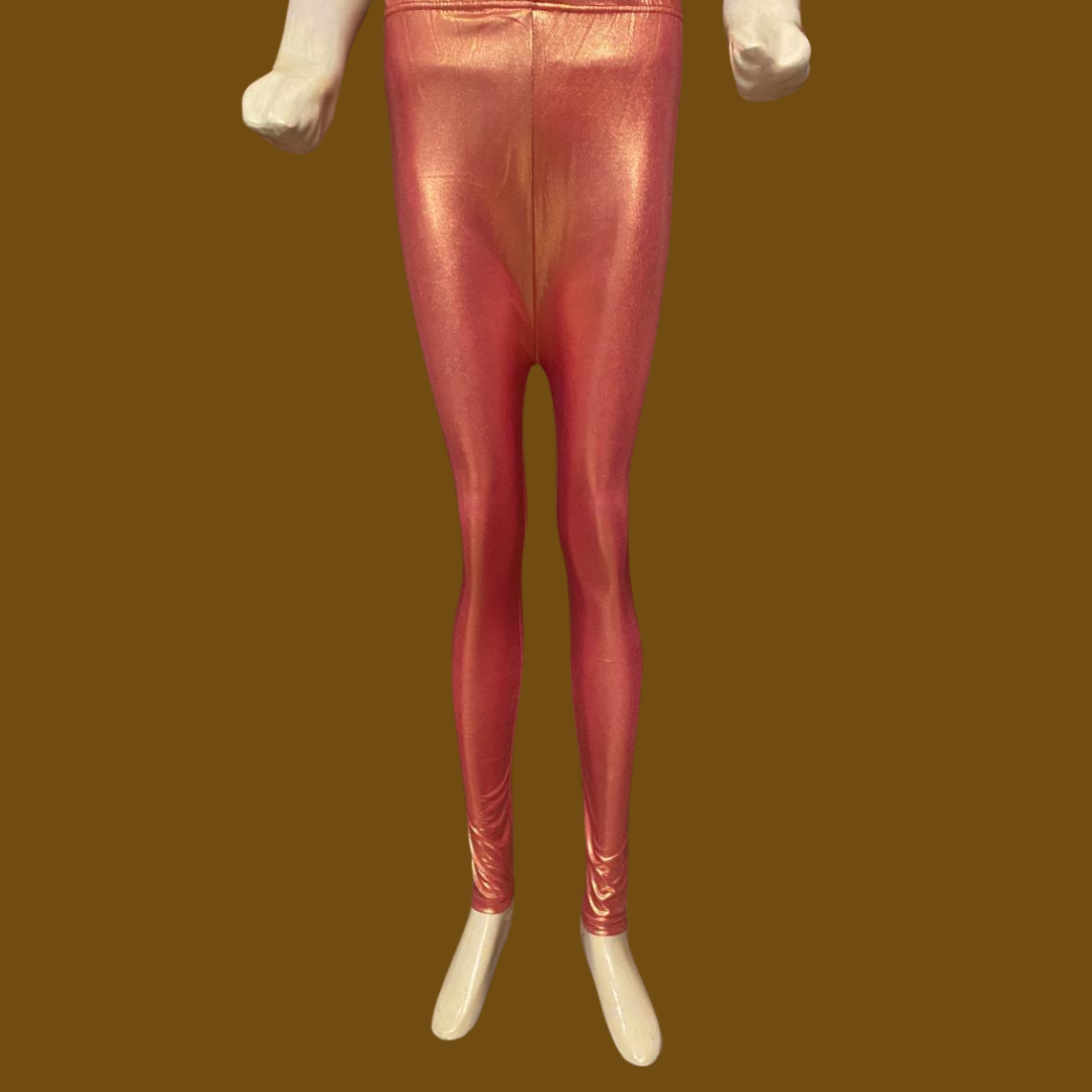 MarsX - Rose Gold Shiny Leggings