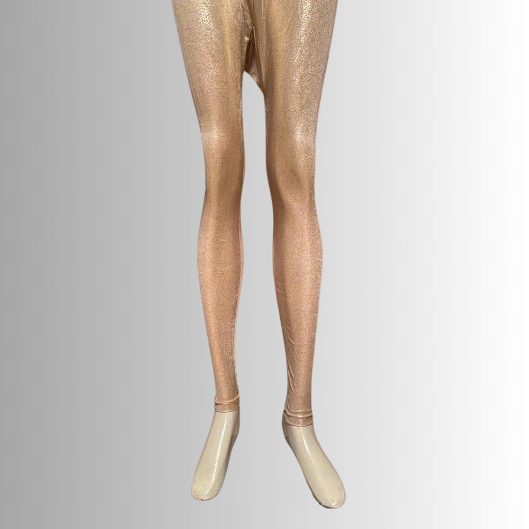 MarsX - Light Gold Shiny Leggings