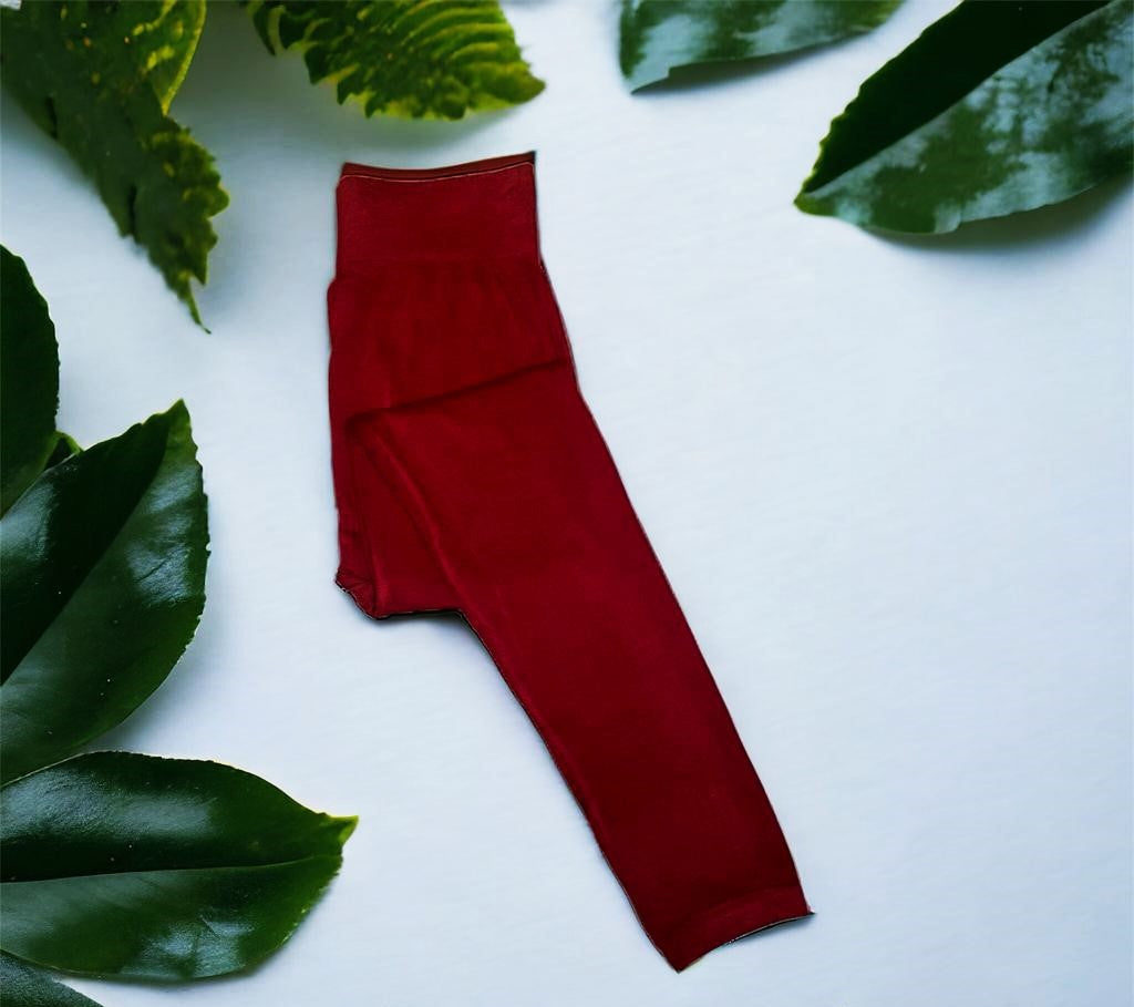 MarsX-Female Maroon Cotton Legging