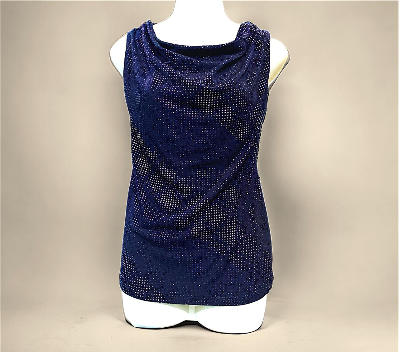 MarsX-Female Sleeve-Less Shimmering Top