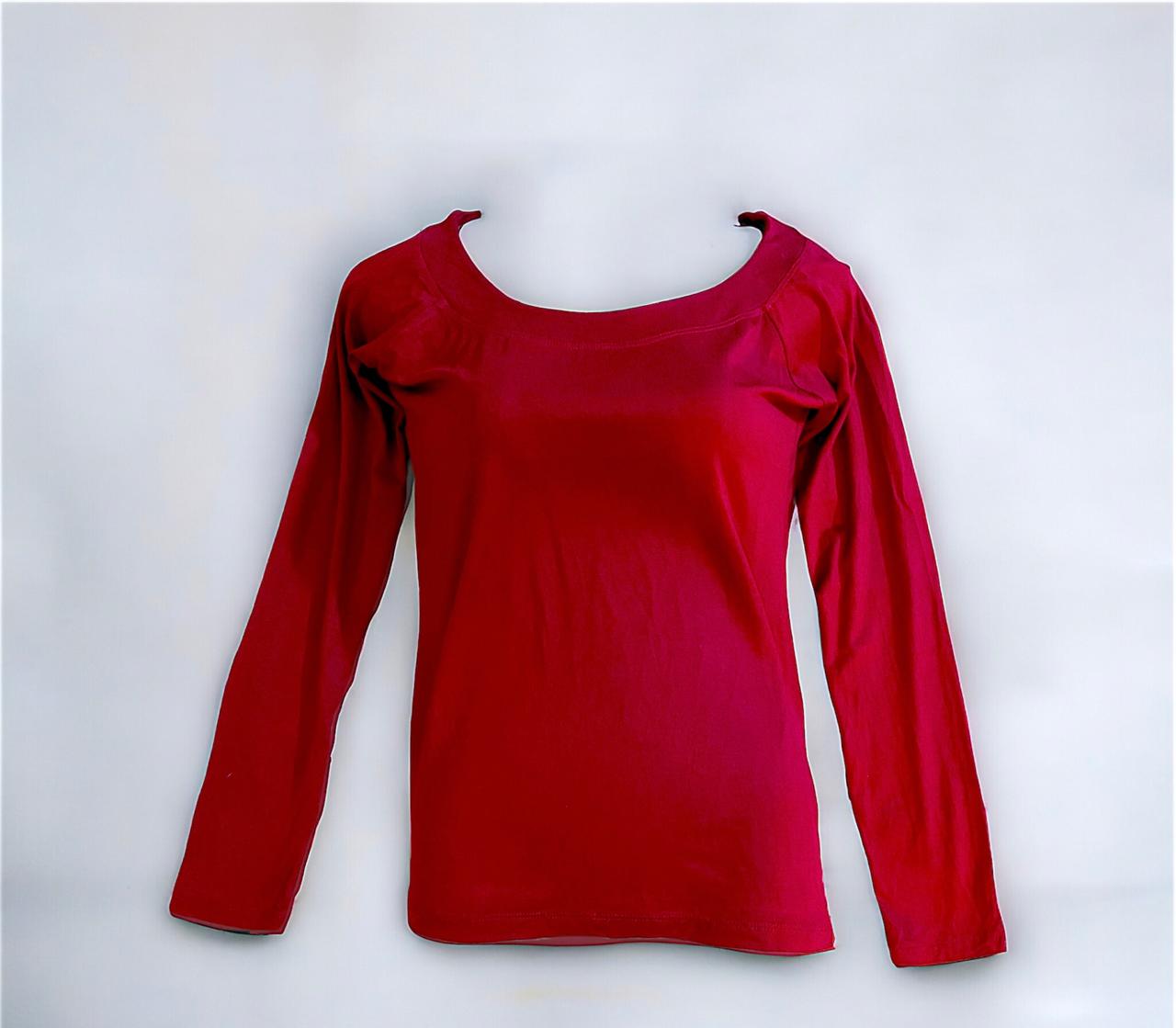 MarsX-Female Maroon Full-Sleeve Top