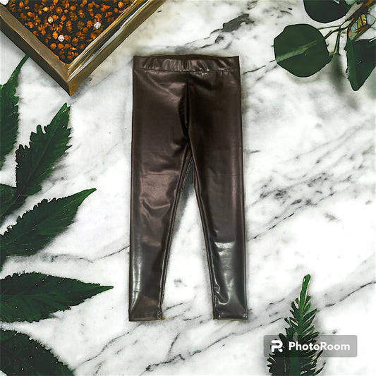 MarsX-Female Faux Leather Shiny Legging