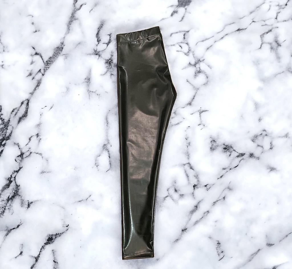 MarsX-Female Faux Leather Shiny Legging