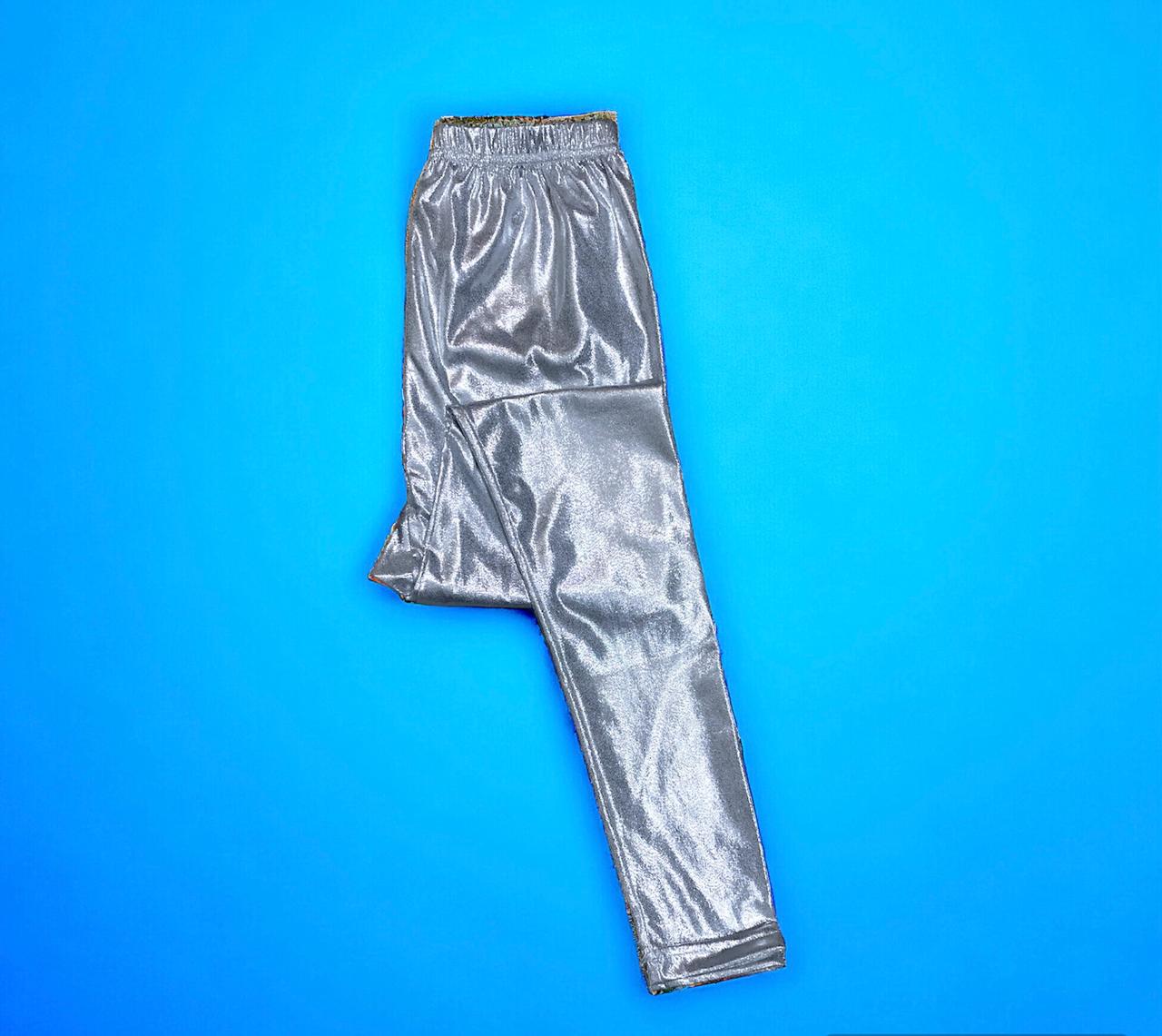 MarsX-Female Silver Shiny Legging