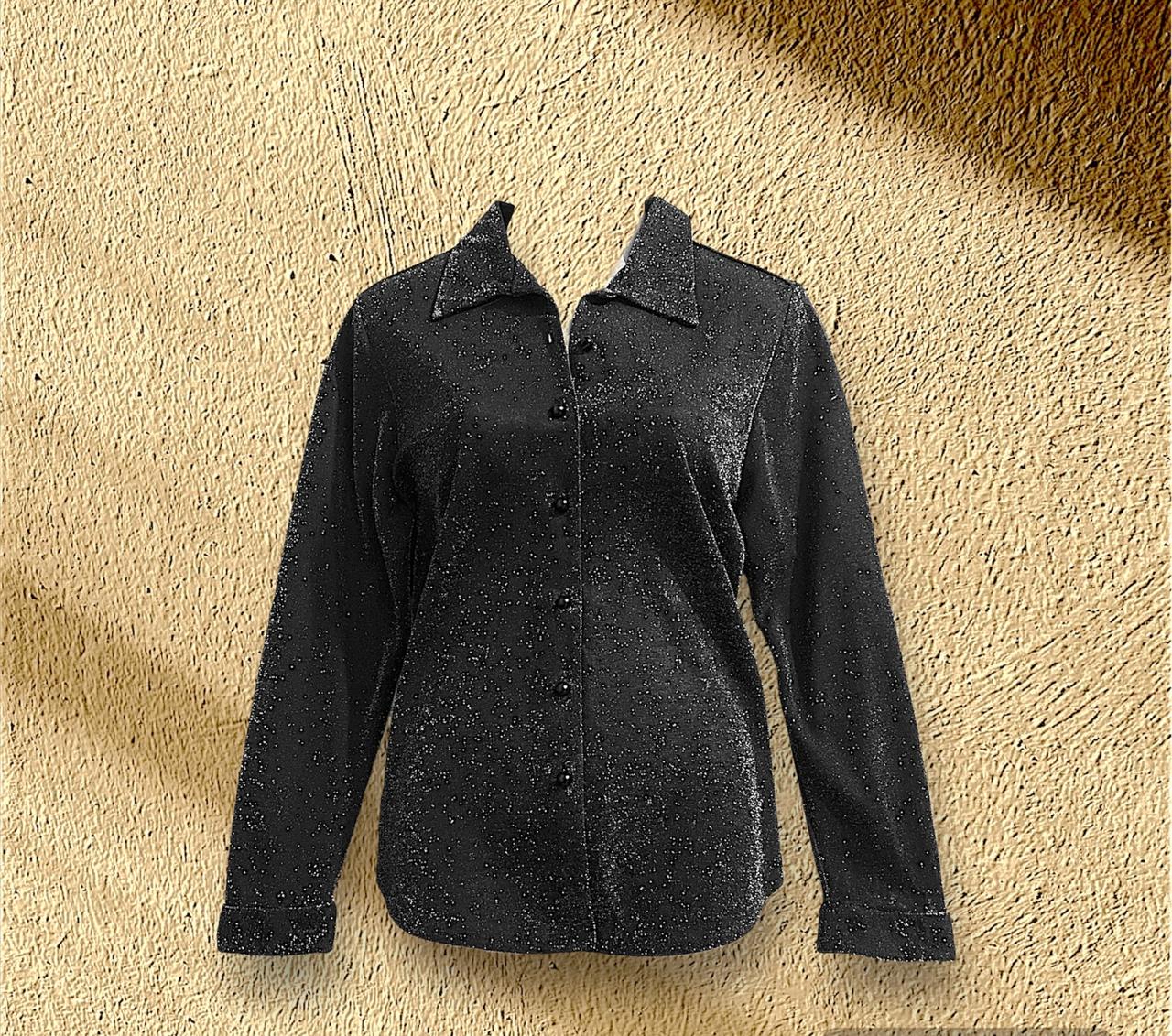 MarsX-Female Black Western Style Shirt