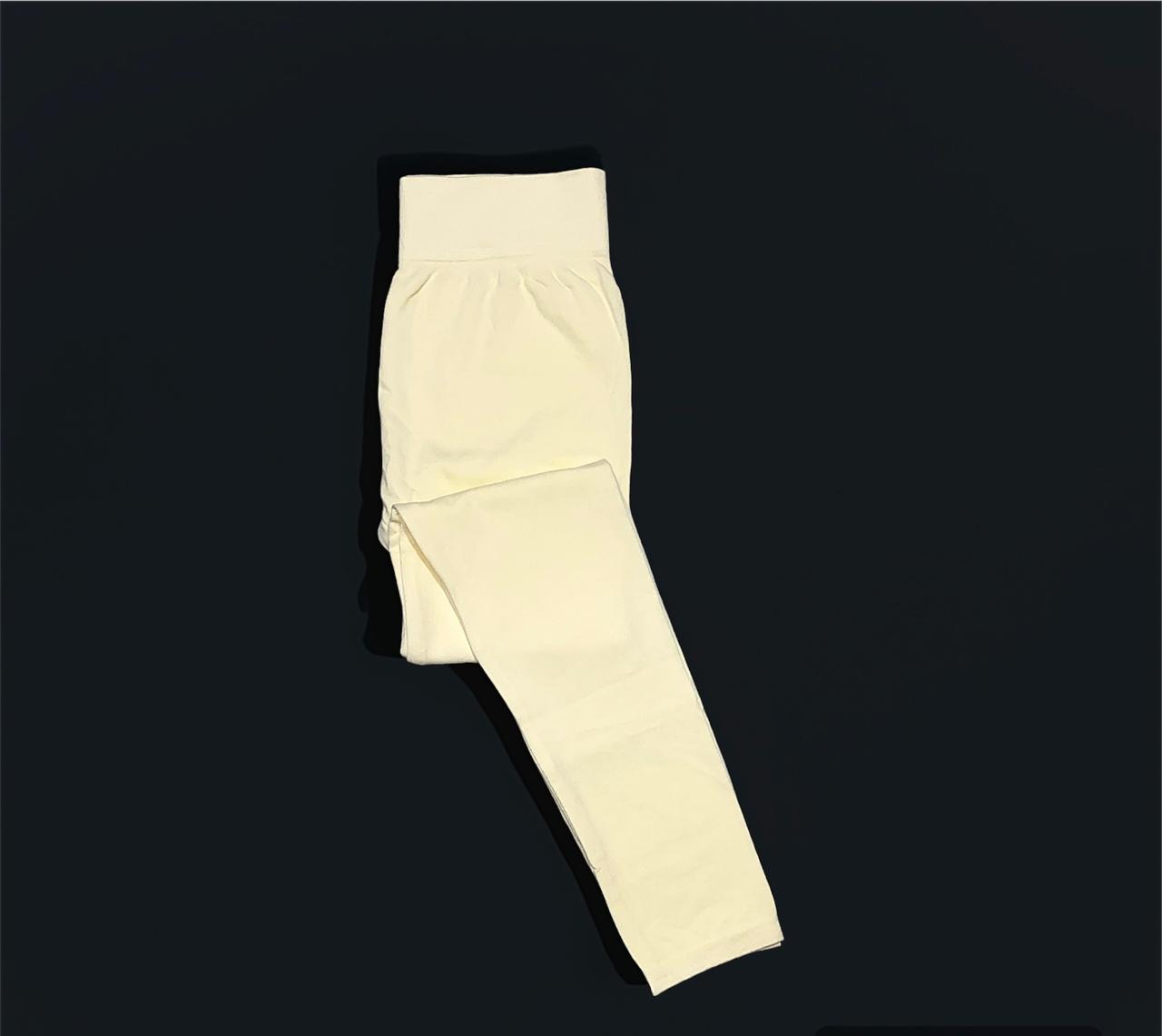 MarsX-Female Cream Cotton Legging