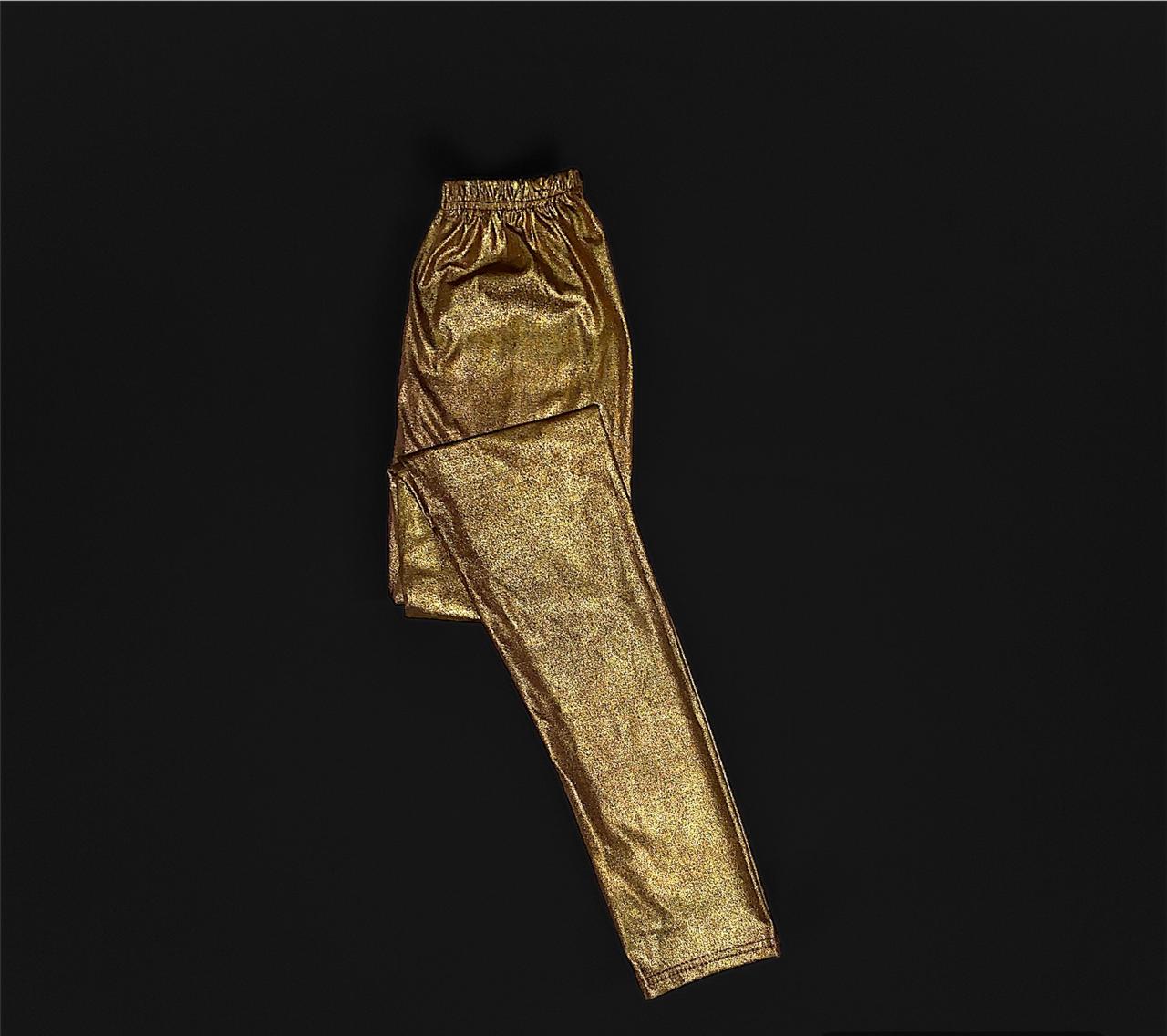 MarsX-Female Greenish Golden Shimmer Legging