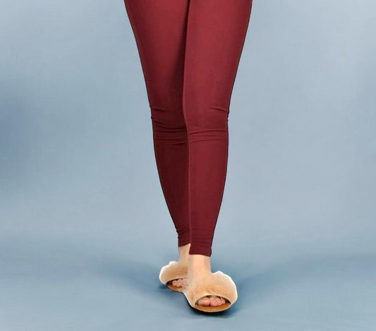 MarsX-Female Maroon Cotton Legging